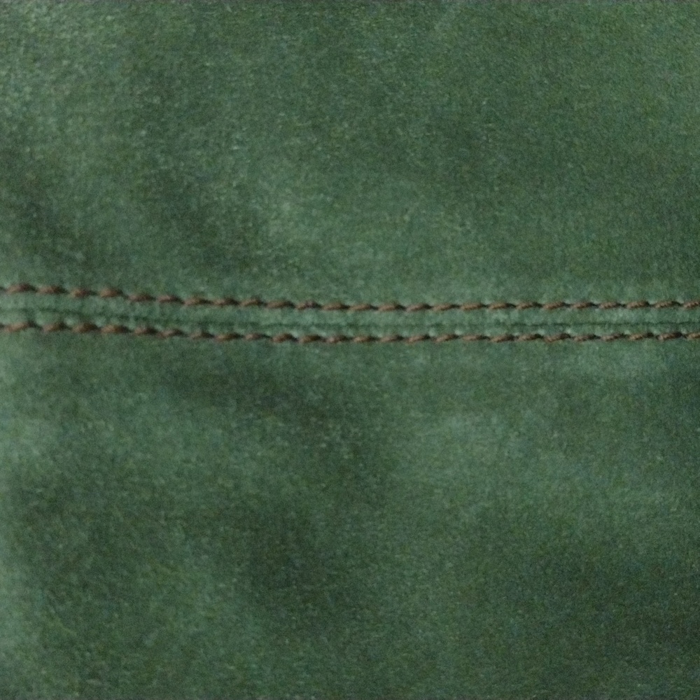 Vintage Lucky Brand Green Suede Adjustable Grommet Straps Messenger Bag NWT - Picture 7 of 11